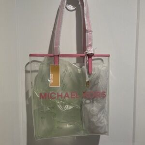 NWT Michael Kors Clear Tote